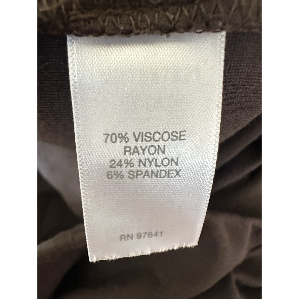 ✨2/$20 J. Jill Ponte Leggings Pleated Brown Pants Small Autumn Fall Minimalist - Picture 7 of 14
